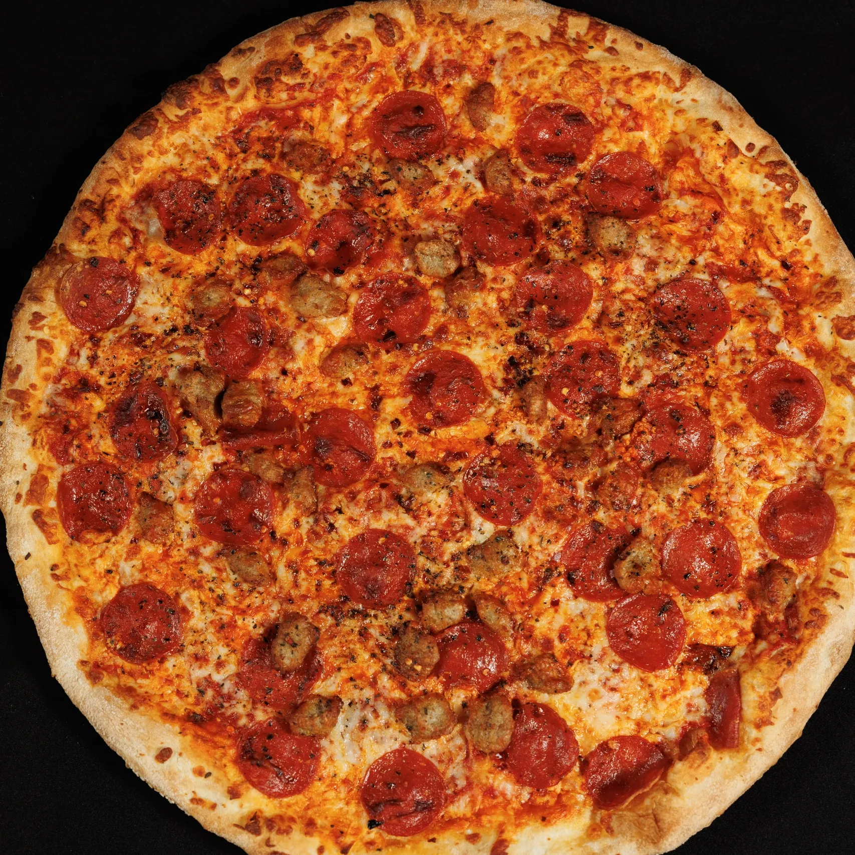 Hot Italian pizza from Slice of The Burg