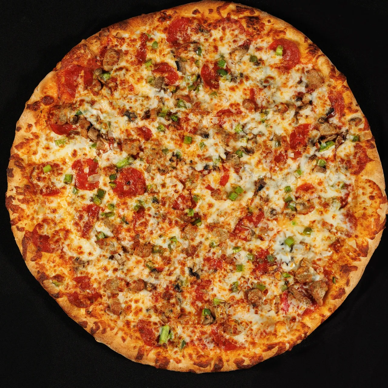 Supreme pizza from Slice of The Burg