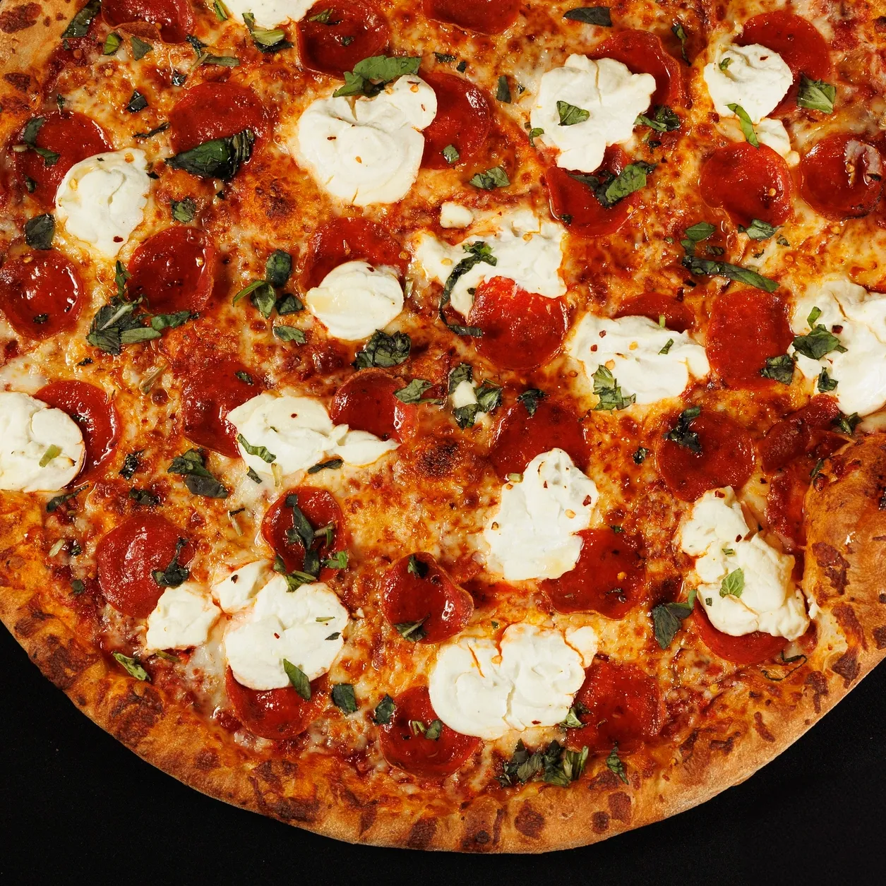 Sweet Heat pizza from Slice of The Burg